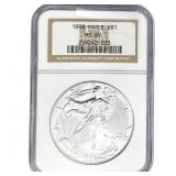 1998 Silver Eagle NGC MS69