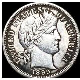 1899-O Silver Barber Dime NEARLY UNCIRCULATED