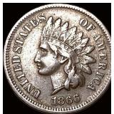1866 Indian Head Cent NEARLY UNCIRCULATED