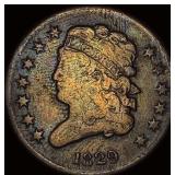 1829 Classic Head Half Cent NICELY CIRCULATED NIC