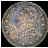 1819 Capped Bust Half Dollar LIGHTLY  CIRCULATED
