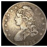 1836 Capped Bust Half Dollar LIGHTLY CIRCULATED