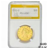 1852-O $10 Gold Eagle PGA MS61