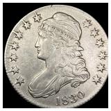 1830 Capped Bust Half Dollar CLOSELY UNCIRCULATED