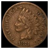 1874 Indian Head Cent LIGHTLY CIRCULATED