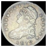 1812 Capped Bust Half Dollar LIGHTLY  CIRCULATED