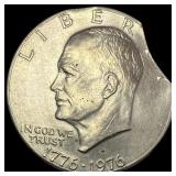 1976 Eisenhower Silver Dollar Clipped UNCIRCULATED