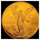1945 Mexico Gold 50 Pesos UNCIRCULATED
