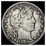 1908-O Barber Half Dollar LIGHTLY CIRCULATED