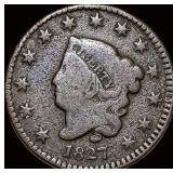 1827 Coronet Head Large Cent LIGHTLY CIRCULATED