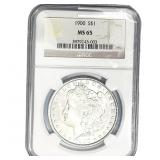 1900 Morgan Silver Dollar NGC MS65