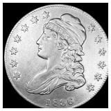 1836 Capped Bust Half Dollar NEARLY UNCIRCULATED