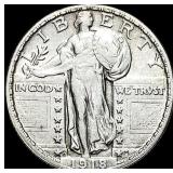 1918-D Standing Liberty Quarter CLOSELY UNCIRCULA