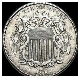1866 Shield Nickel CLOSELY UNCIRCULATED