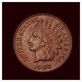 1908-S Indian Head Cent  CHOICE AU
