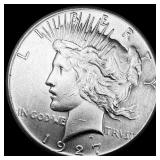 1927 Silver Peace Dollar CLOSELY UNCIRCULATED
