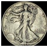 1938-D Walking Liberty Half Dollar NEARLY UNCIRCU