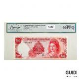 1972 Caymen Islands $10 Currency Board 66 PPQ