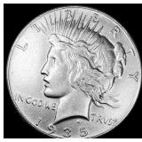 1935 Silver Peace Dollar CLOSELY UNCIRCULATED