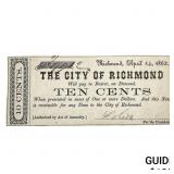 1862 10C City of Richmond Fractional Note