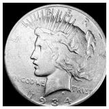 1934 Peace Silver Dollar LIGHTLY CIRCULATED