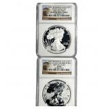 [2 Coins]2012-S Silver Eagle NGC PF69 1st Releases