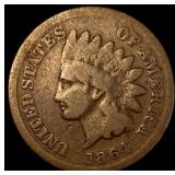 1864 Bronze Indian Head Cent LIGHTLY CIRCULATED