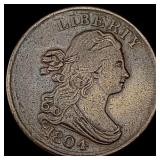 1804 Draped Bust Half Cent LIGHTLY CIRCULATED