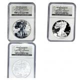 [3 Coins]2006 Silver Eagle NGC MS/PF69 20th Anni.