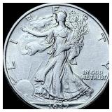 1937-S Walking Liberty Half Dollar CHOICE AU