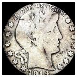 1914 Barber Half Dollar NICELY CIRCULATED