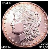 1903-S Morgan Silver Dollar CHOICE BU+