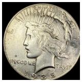 1935 Silver Peace Dollar CLOSELY UNCIRCULATED