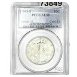 1943-S Walking Liberty Half Dollar PCGS AU58