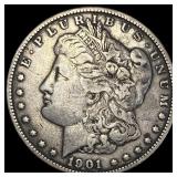 1901 Morgan Silver Dollar ABOUT UNCIRCULATED