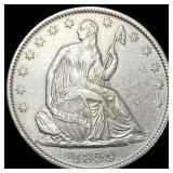 1859-O Seated Liberty Half Dollar CLOSELY  UNCIRC