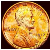 1917-S Lincoln Wheat Cent CHOICE BU