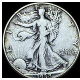 1938-D Walking Liberty Half Dollar CHOICE AU
