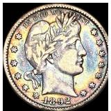 1892-S Silver Barber Quarter LIGHTLY  CIRCULATED