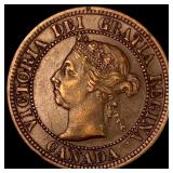 1892 Canada Bronze 1 Cent NEARLY UNCIRCULATED