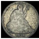 1838-O Seated Liberty Dime LIGHTLY CIRCULATED LIG