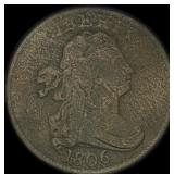 1806 Draped Bust Half Cent NICELY CIRCULATED NICE