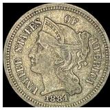 1881 Nickel Three-Cent Piece UNCIRCULATED UNCIRCU