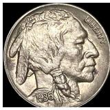 1936-D Nickel Buffalo CHOICE AU