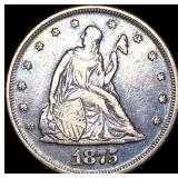 1875-S Silver Twenty Cents LIGHTLY CIRCULATED