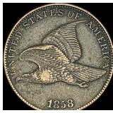 1858 Flying Eagle Cent NEARLY UNCIRCULATED