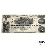 1859 $10 Northern Indiana R.R.C. Note