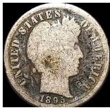 1895 Silver Barber Dime NICELY CIRCULATED