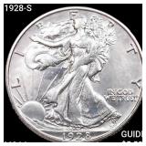 1928-S Walking Liberty Half Dollar CHOICE BU