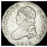 1819 Capped Bust Quarter NEARLY UNCIRCULATED